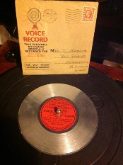 Metal Vioce Record from 1930's